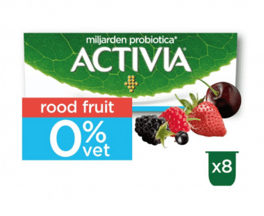 Activia Yoghurt 0% Aardbei-Framboos-Kers-Bosvruchten Hopr online supermarkt