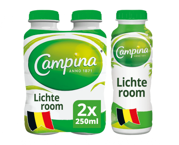 Campina lichte room 2x250ml Hopr online supermarkt