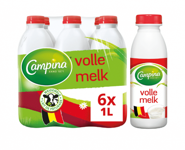 Campina volle melk 6x1l Hopr online supermarkt