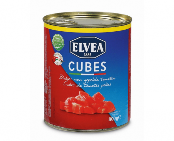 Elvea Cubes - Blokjes van gepelde tomaten Hopr online supermarkt