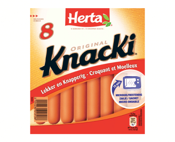 Herta Knacki Original 8 stuks Hopr online supermarkt