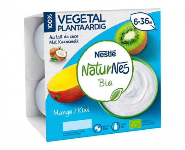 NaturNes Bio Mango / Kiwi 6-36M 4x90g Hopr online supermarkt