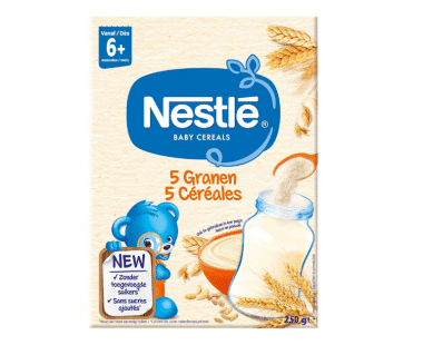 Nestlé Baby Cereals 5 Granen vanaf 6 Maanden 250g Hopr online supermarkt