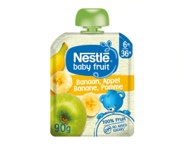 Nestlé NaturNes Knijpzakje Banaan Appel Baby 6 Maanden 90g Hopr online supermarkt