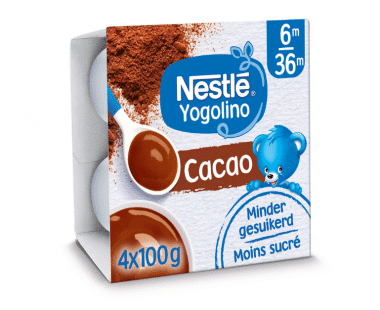 Nestlé Yogolino Dessert Cacao 6+ Maanden 4x100g Hopr online supermarkt