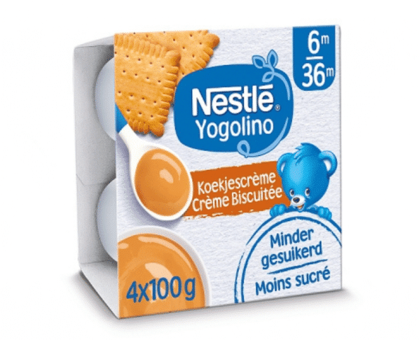 Nestlé Yogolino Dessert Koekjescrème 6+ Maanden 4x100g Hopr online supermarkt
