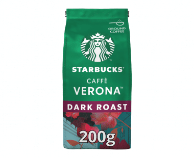 STARBUCKS CAFFÈ VERONA Donkere Branding Gemalen Koffie 200g Hopr online supermarkt