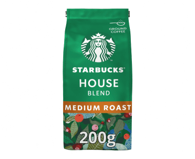STARBUCKS House Blend Medium Branding Gemalen Koffie 200g Hopr online supermarkt