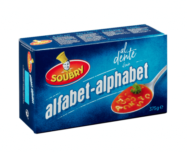 Soubry al dente alfabet 375gr Hopr online supermarkt