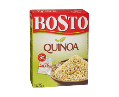 Bosto Quinoa kookbuiltjes 4x75g Hopr online supermarkt