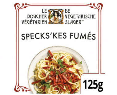 De Vegetarische Slager Vegetarische spekjes Specks'kes Fumés 125g Hopr online supermarkt