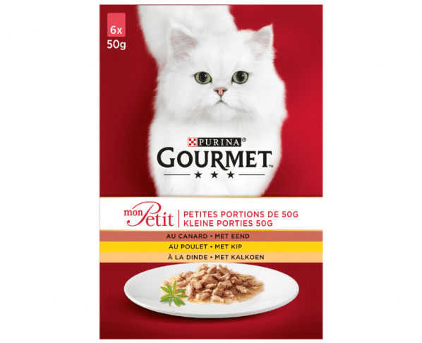Gourmet Mon Petit Kat gevogelte 6x50g Hopr online supermarkt
