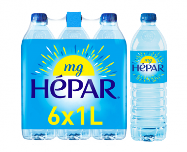 HEPAR Plat Natuurlijk Mineraalwater 6x1L Hopr online supermarkt