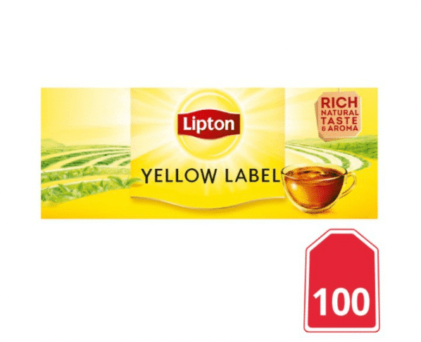 Lipton Zwarte Thee Yellow Label 100 stuks Hopr online supermarkt
