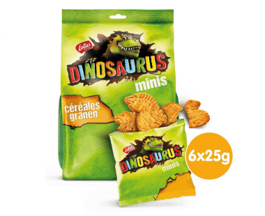 Lotus Dinosaurus minis met granen 6x25g Hopr online supermarkt