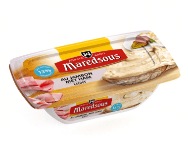 Maredsous smeltkaas Ham Light 200g Hopr online supermarkt