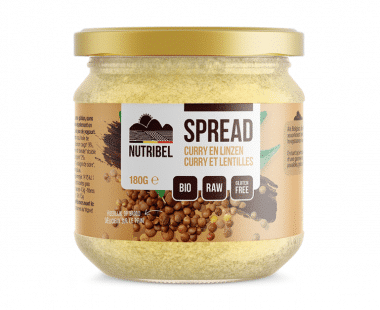Nutridia Curry-linzen spread bio & glutenvrij 180g Hopr online supermarkt