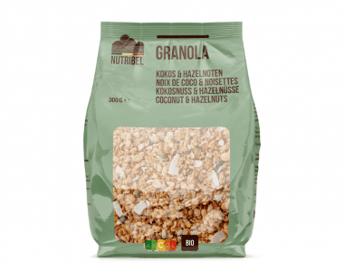 Nutridia Granola kokos hazelnoot bio 300g Hopr online supermarkt