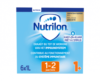 Nutrilon 1+ peuter groeimelk vanaf 1 jaar baby flesvoeding 6x1L Hopr online supermarkt