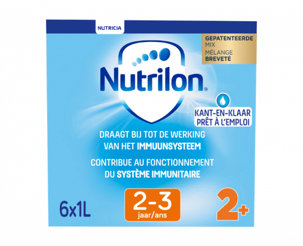Nutrilon 2+ peuter groeimelk vanaf 2 jaar baby flesvoeding 6x1L Hopr online supermarkt