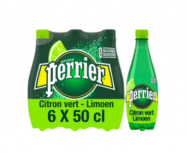 PERRIER Bruisend Natuurlijk Mineraalwater Gearomatiseerd met Limoen 6x0,50L Hopr online supermarkt