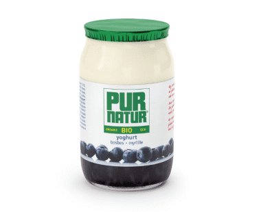 Pur Natur volle yoghurt bosbes 150g Hopr online supermarkt