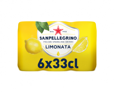 SANPELLEGRINO Limonata Bruisende Vruchtendrank Blikje 6x0