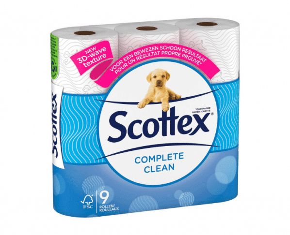 Scottex complete clean toilet WC papier 9 rollen Hopr online supermarkt